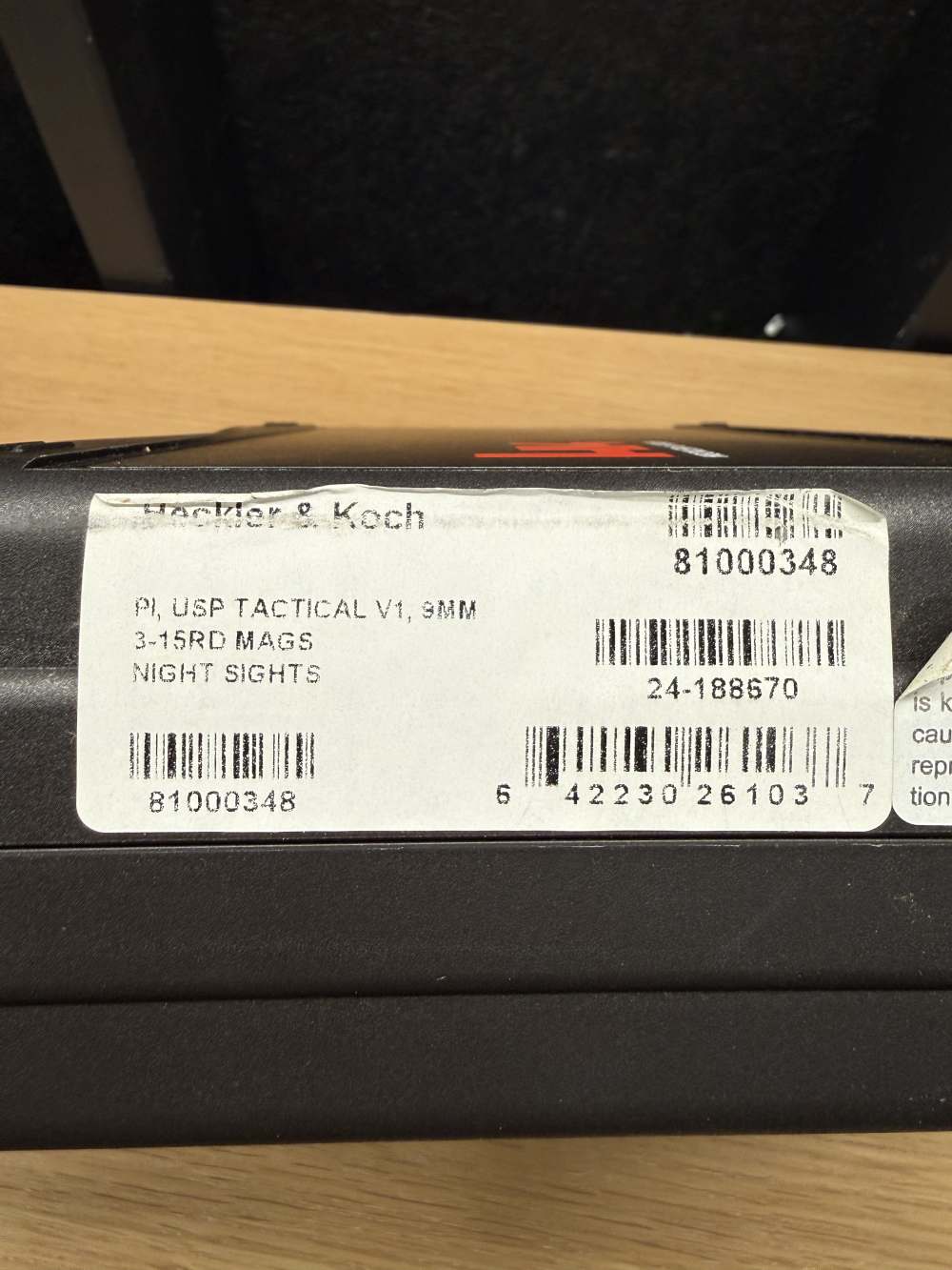 HK USP Tactical V1 9mm 4.86" Threaded, Night Sights, 6 Mags, Optic Adapter-img-3