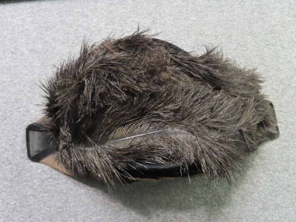 VINTAGE FELT FORE AND AFT CAP WITH PATRIOTIC EAGLE INSIGNIA ON  LEFT SIDE-img-4