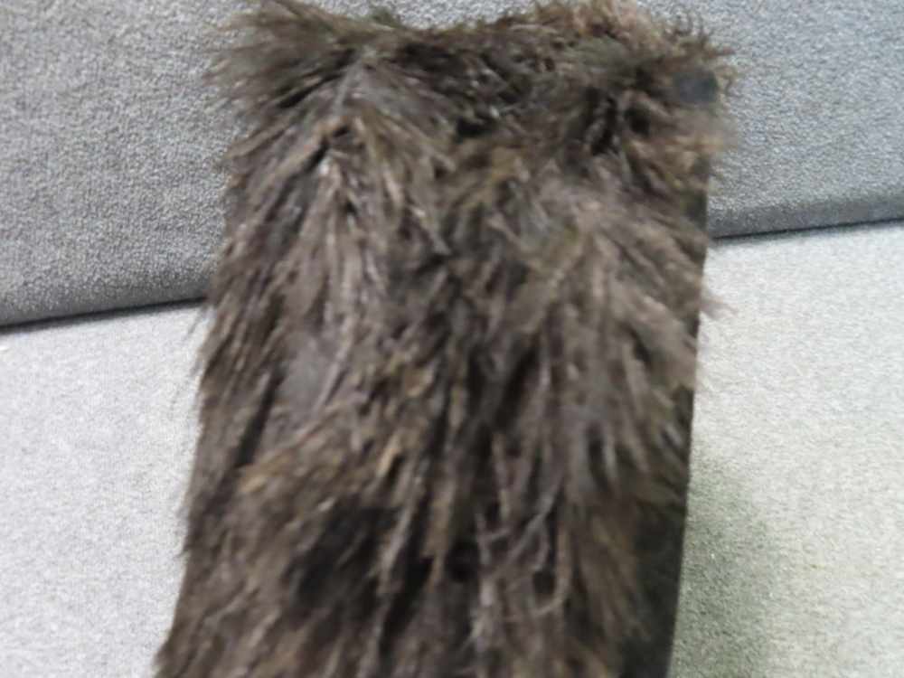VINTAGE FELT FORE AND AFT CAP WITH PATRIOTIC EAGLE INSIGNIA ON  LEFT SIDE-img-8