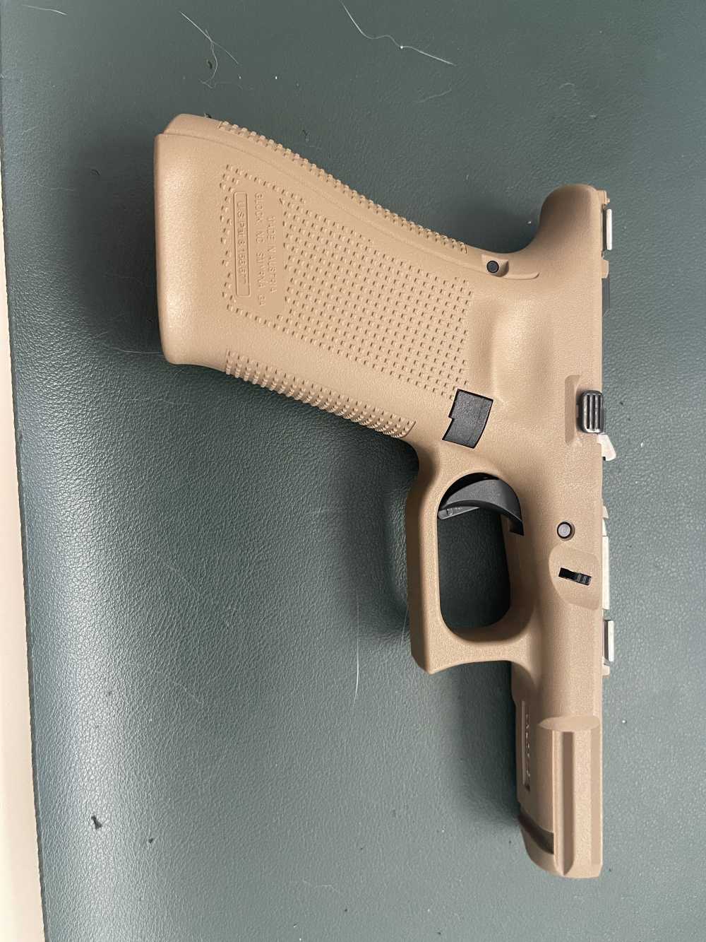 Glock 19X V FDE Complete Factory Frame - 9mm - G19X G17 G19 - NR-img-0