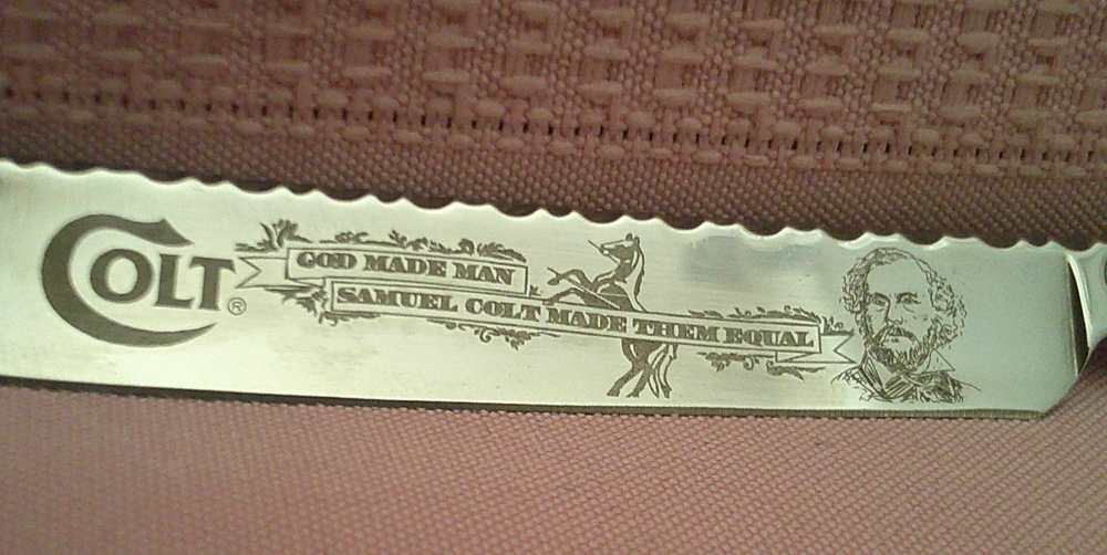 NIB Colt “God Made Man, Samuel Colt Made Them Equal” Straight Edge Razor!-img-13