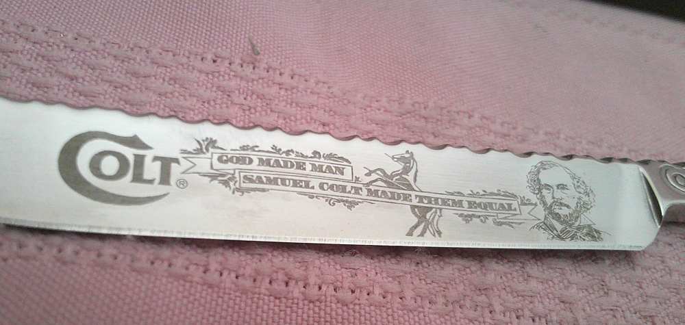 NIB Colt “God Made Man, Samuel Colt Made Them Equal” Straight Edge Razor!-img-12