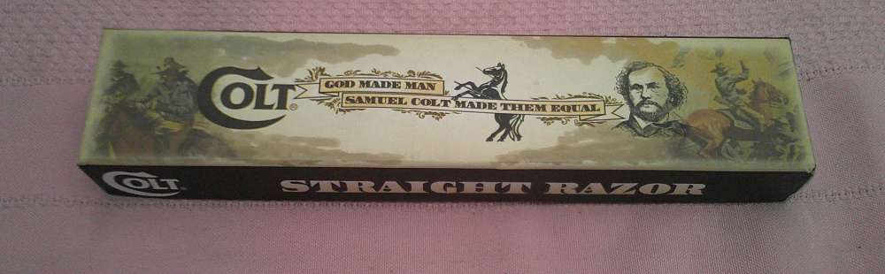 NIB Colt “God Made Man, Samuel Colt Made Them Equal” Straight Edge Razor!-img-19