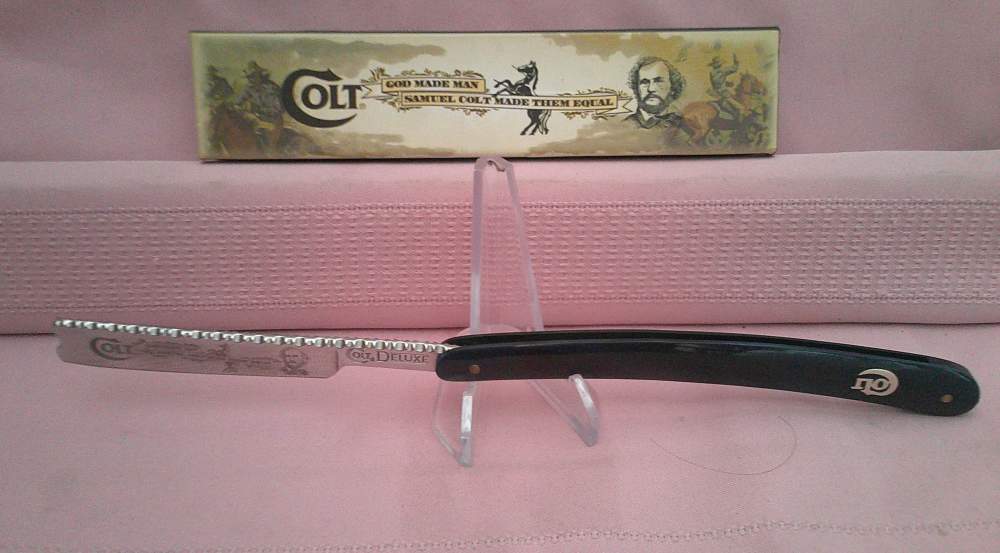 NIB Colt “God Made Man, Samuel Colt Made Them Equal” Straight Edge Razor!-img-2