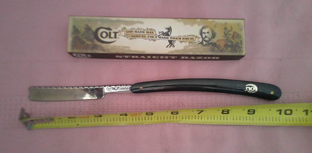 NIB Colt “God Made Man, Samuel Colt Made Them Equal” Straight Edge Razor!-img-9