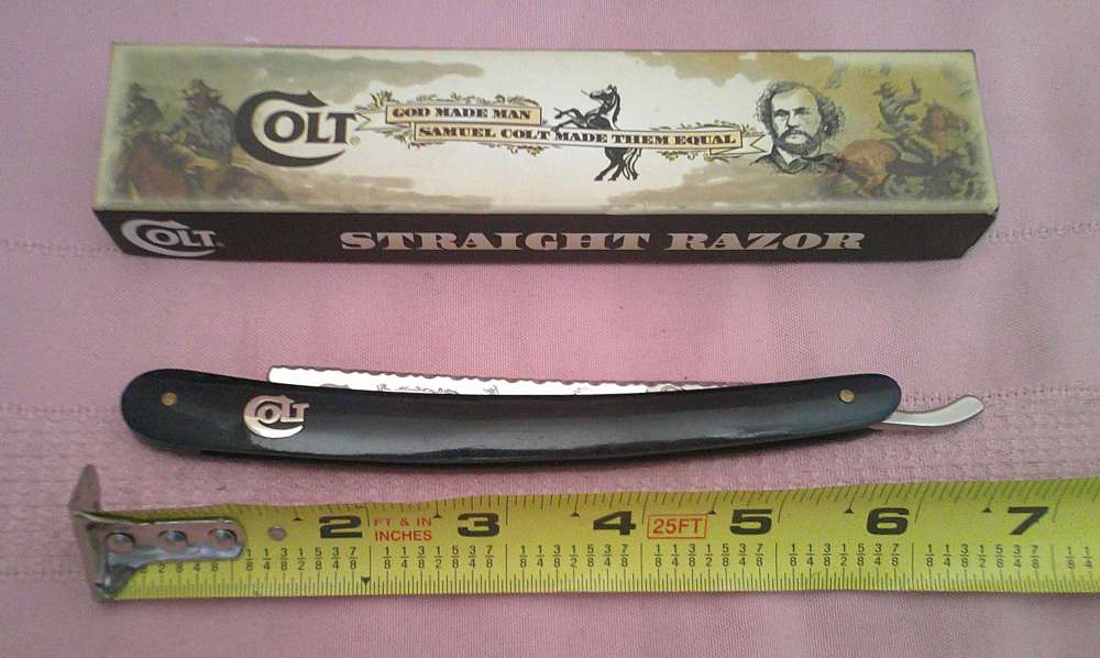 NIB Colt “God Made Man, Samuel Colt Made Them Equal” Straight Edge Razor!-img-10