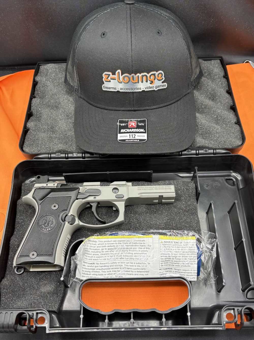 COMPLETE FRAME Beretta M9A1 INOX COMPACT 9mm Lower Grip Rail - NO MAGS-img-0