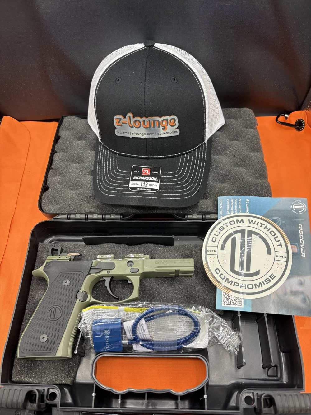 COMPLETE FRAME Beretta 92 ELITE LTT Full + Langdon Trigger Job 9mm M9A1 NM-img-0