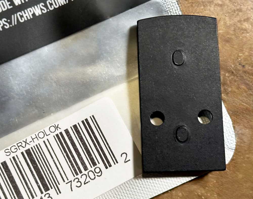 C&H Precision Adapter Plate Sig P320 RX/Pro /AXG to Holosun 407/507K Mount-img-7