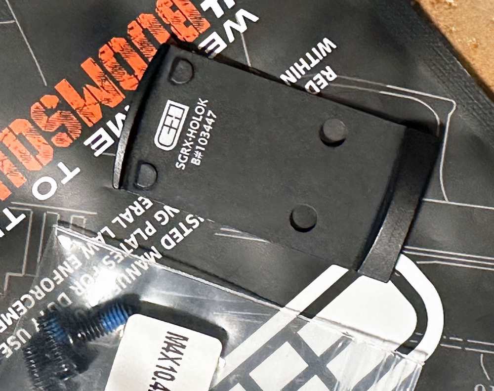 C&H Precision Adapter Plate Sig P320 RX/Pro /AXG to Holosun 407/507K Mount-img-4