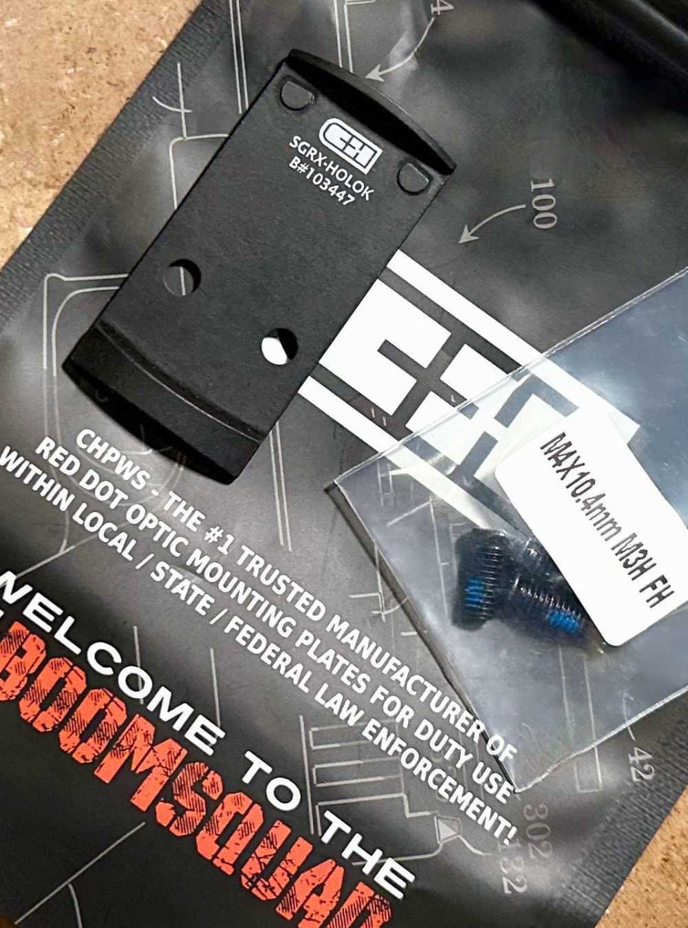 C&H Precision Adapter Plate Sig P320 RX/Pro /AXG to Holosun 407/507K Mount-img-0