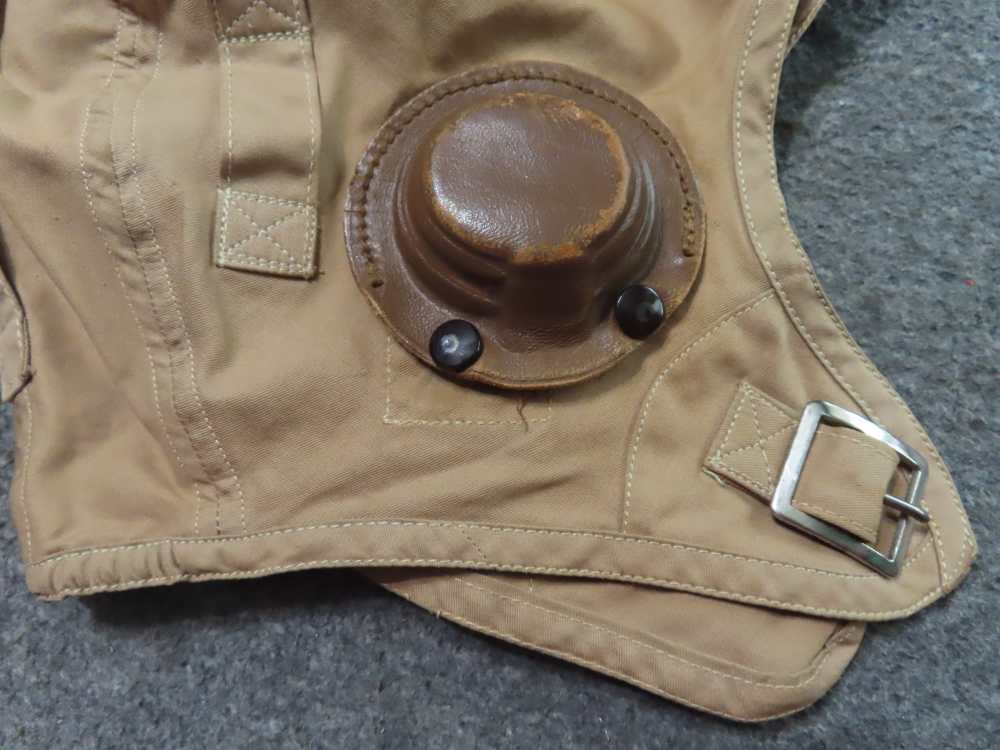 2-WWII USGI FLYERS HATS-CANVAS M450 NAVY & LEATHER NAF 1092-img-6