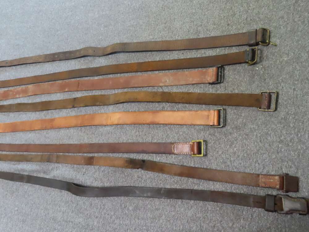 8-WWII ERA EUROPEAN MILITARY RIFLE SLINGS-MOSTLY MAUSER FROM MANY COUNTRIES-img-7