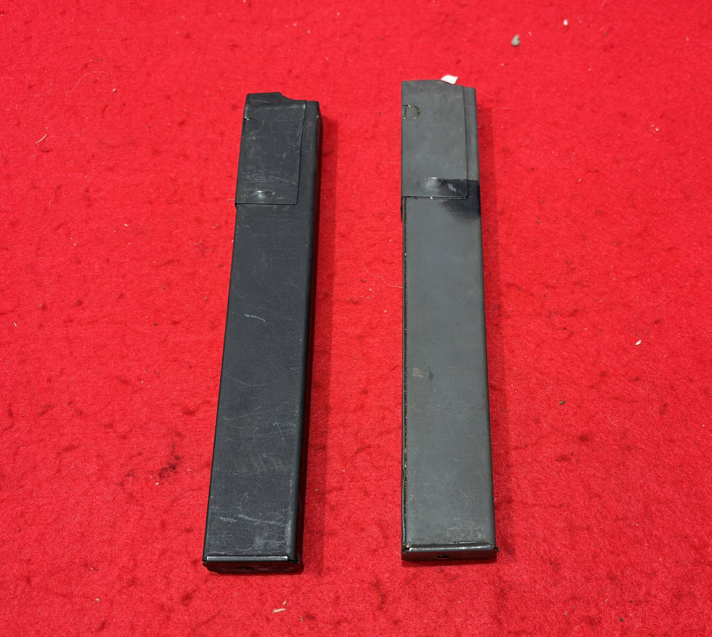 STEN Gun Metal 32rd Magazines 9mm 2x Used Milsurp 1x Lot-img-1