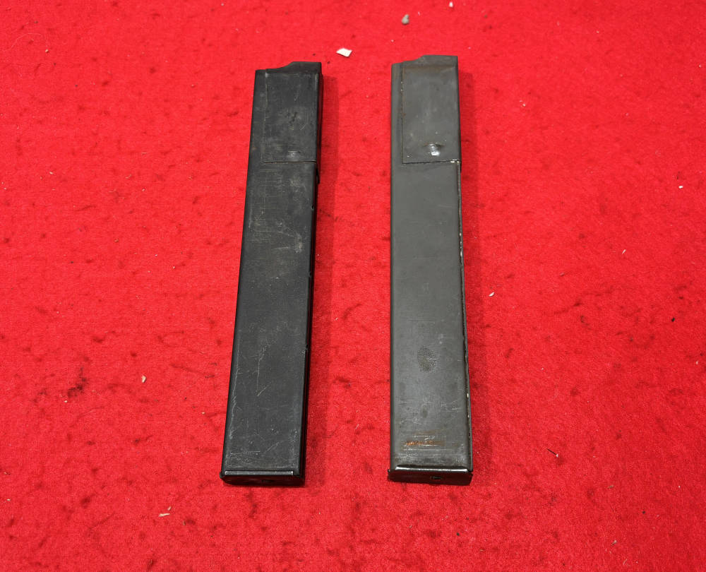 STEN Gun Metal 32rd Magazines 9mm 2x Used Milsurp 1x Lot-img-0