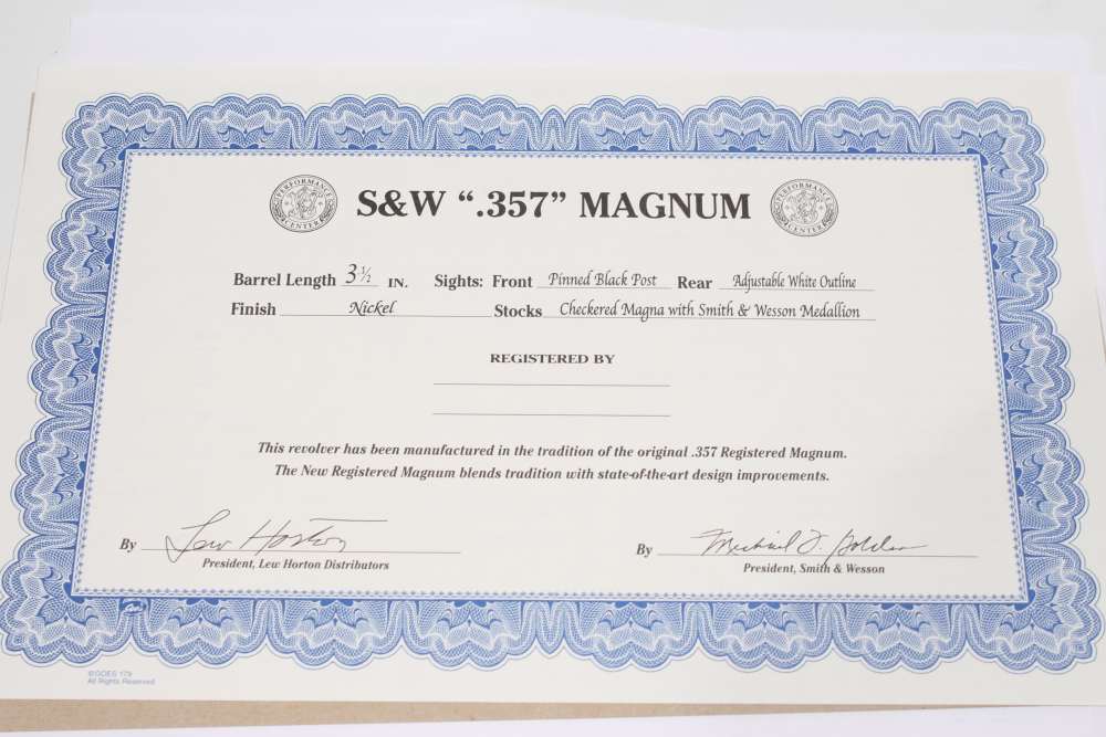 Smith & Wesson 27-8 Performance Center NEW Registered Magnum Lew Horton-img-6