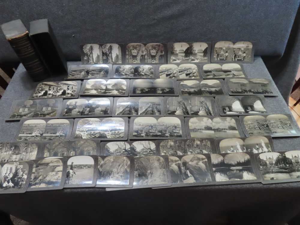 36-WWI ERA STEREO VIEW CARDS-"TOUR OF THE WORLD" IN ORIGINAL CASE-img-0