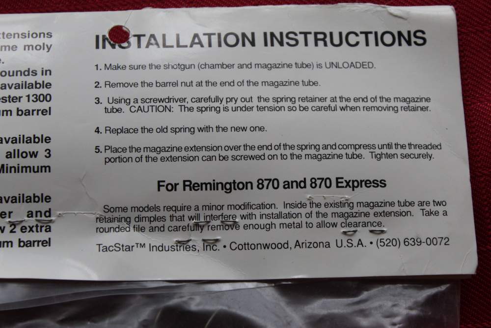 Tac Star, 10 Round Extension Tube for Remmington 870-img-2