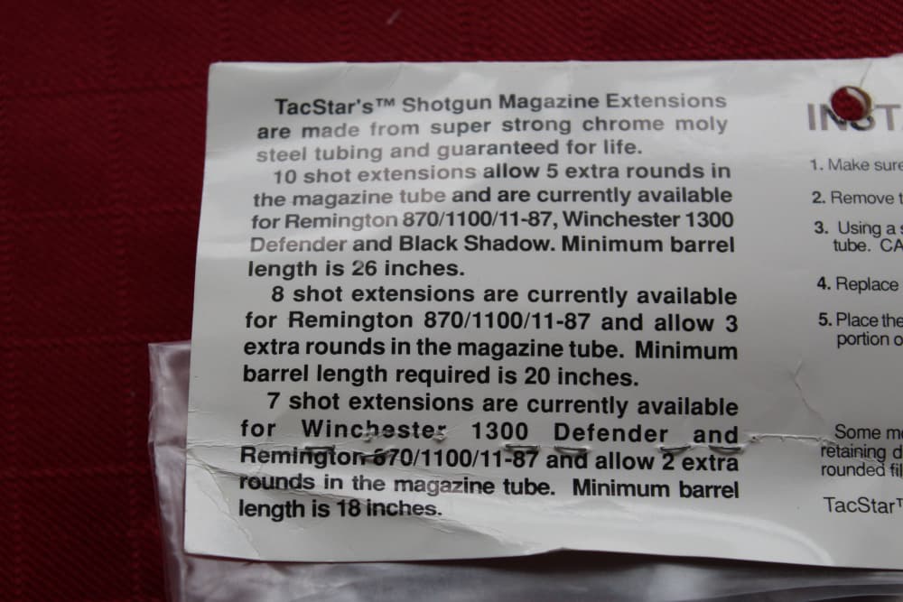 Tac Star, 10 Round Extension Tube for Remmington 870-img-1