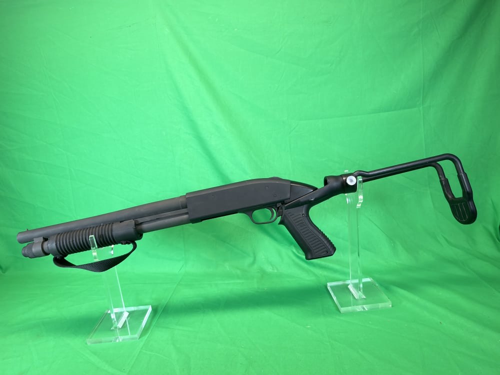 RARE Mossberg 590 Factory SBS with Knoxx Spec Ops Folding stock 14” Short -img-14