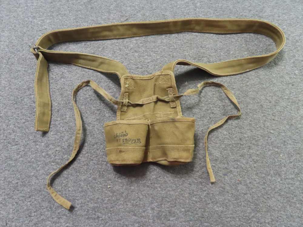 VIETNAM WAR ERA NVA-VIET CONG-CHINESE 2 POCKET STICK GRENADE POUCH-img-10