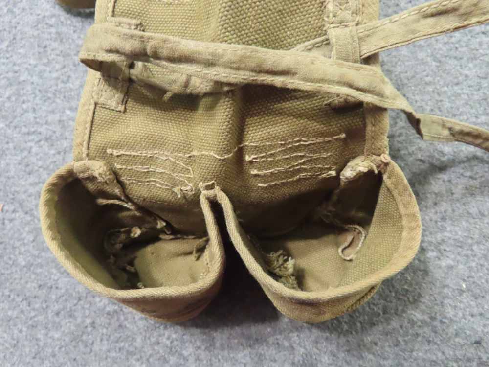 VIETNAM WAR ERA NVA-VIET CONG-CHINESE 2 POCKET STICK GRENADE POUCH-img-6
