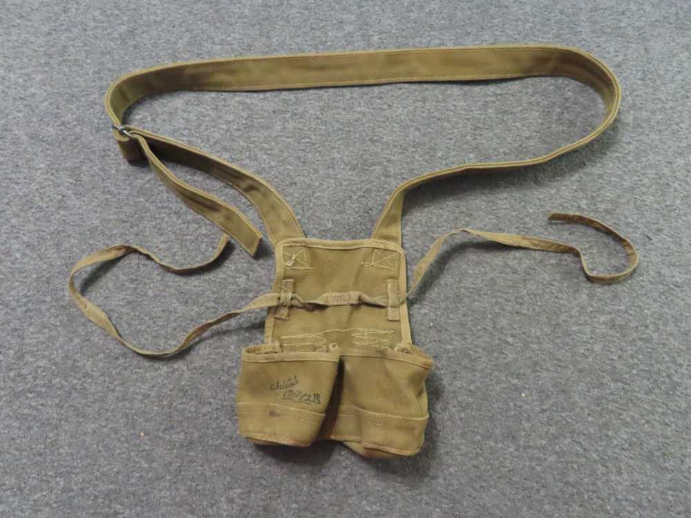 VIETNAM WAR ERA NVA-VIET CONG-CHINESE 2 POCKET STICK GRENADE POUCH-img-0
