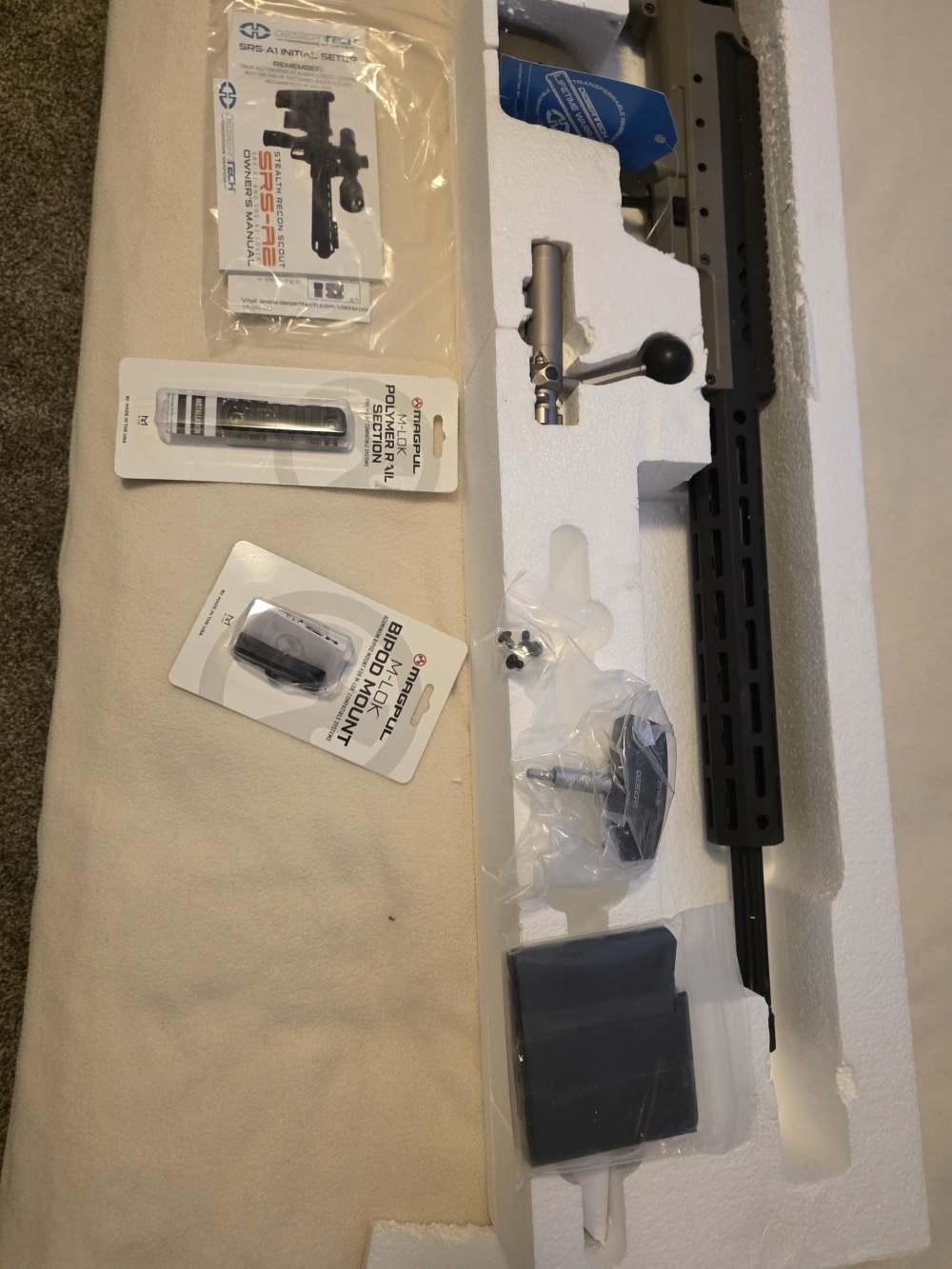 Desert Tech SRS A2 6.5 Creedmoor 26in Black/FDE - Brand New - UNFIRED-img-1
