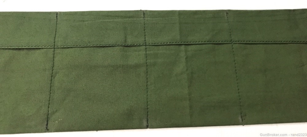 WWII US ARMY M1 GARAND RIFLE CLOTH AMMO BANDOLEER-OD#7-img-2