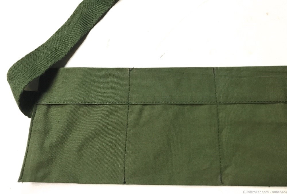 WWII US ARMY M1 GARAND RIFLE CLOTH AMMO BANDOLEER-OD#7-img-1