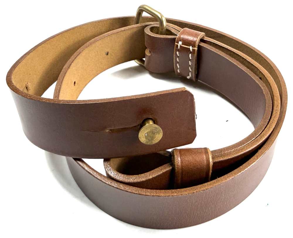 WWII JAPANESE IJA ARMY ARISAKA TYPE 38 RIFLE LEATHER CARRY SLING-img-0