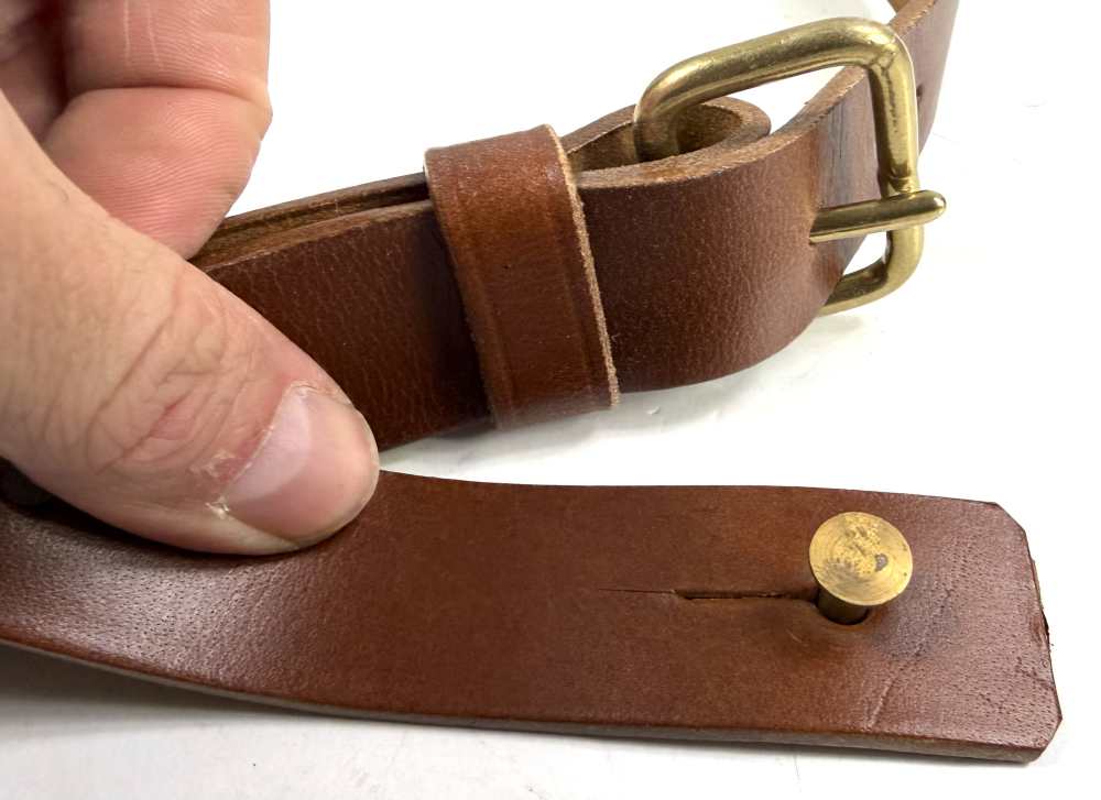 WWII JAPANESE IJA ARMY ARISAKA TYPE 38 RIFLE LEATHER CARRY SLING-img-3