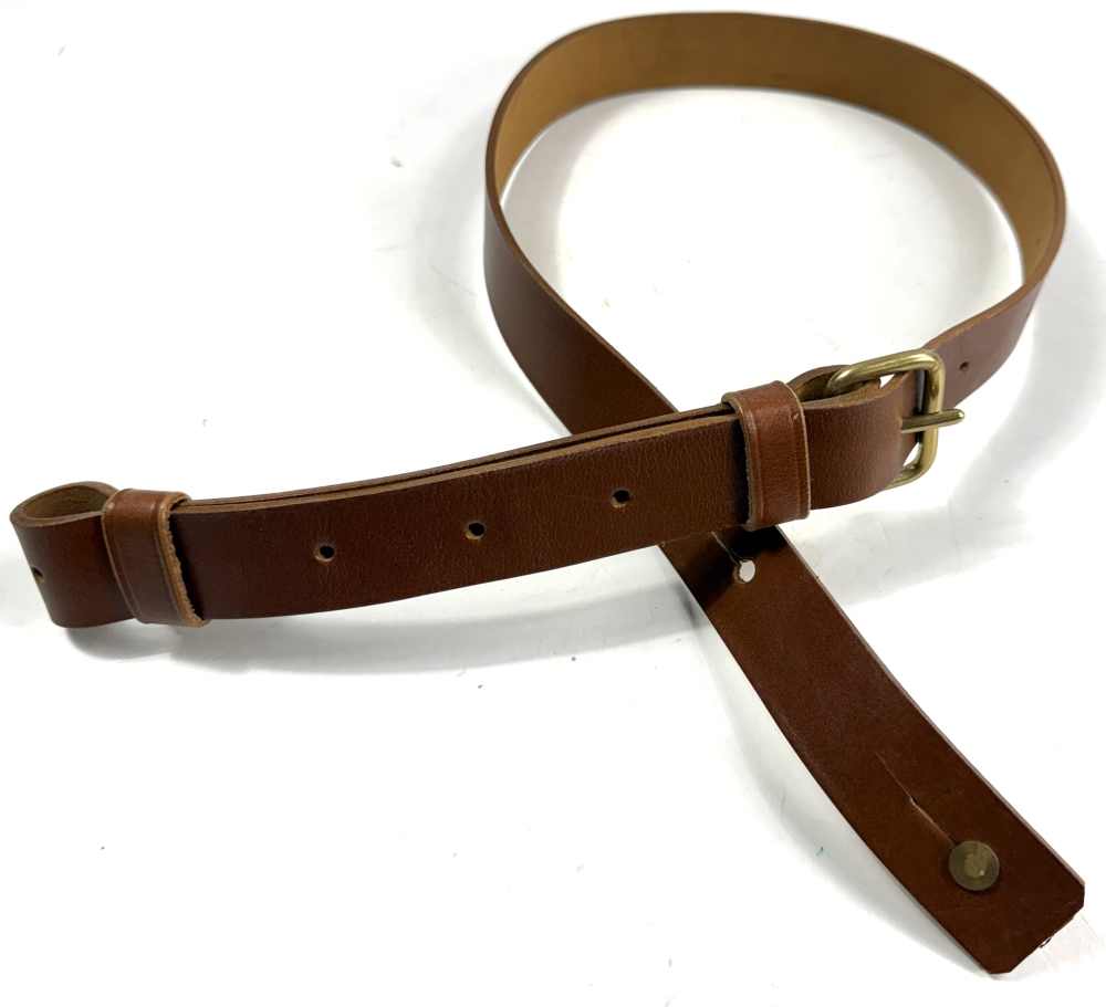 WWII JAPANESE IJA ARMY ARISAKA TYPE 38 RIFLE LEATHER CARRY SLING-img-4