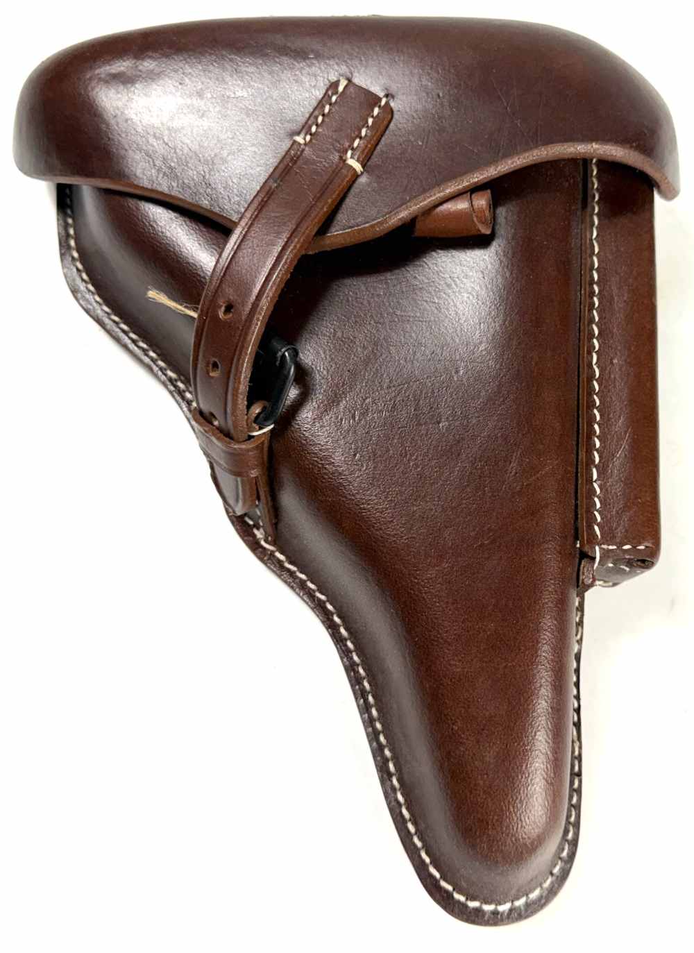 WWI GERMAN ARMY P08 LUGER PISTOL HARDSHELL HOLSTER-WWI MARKED-img-0