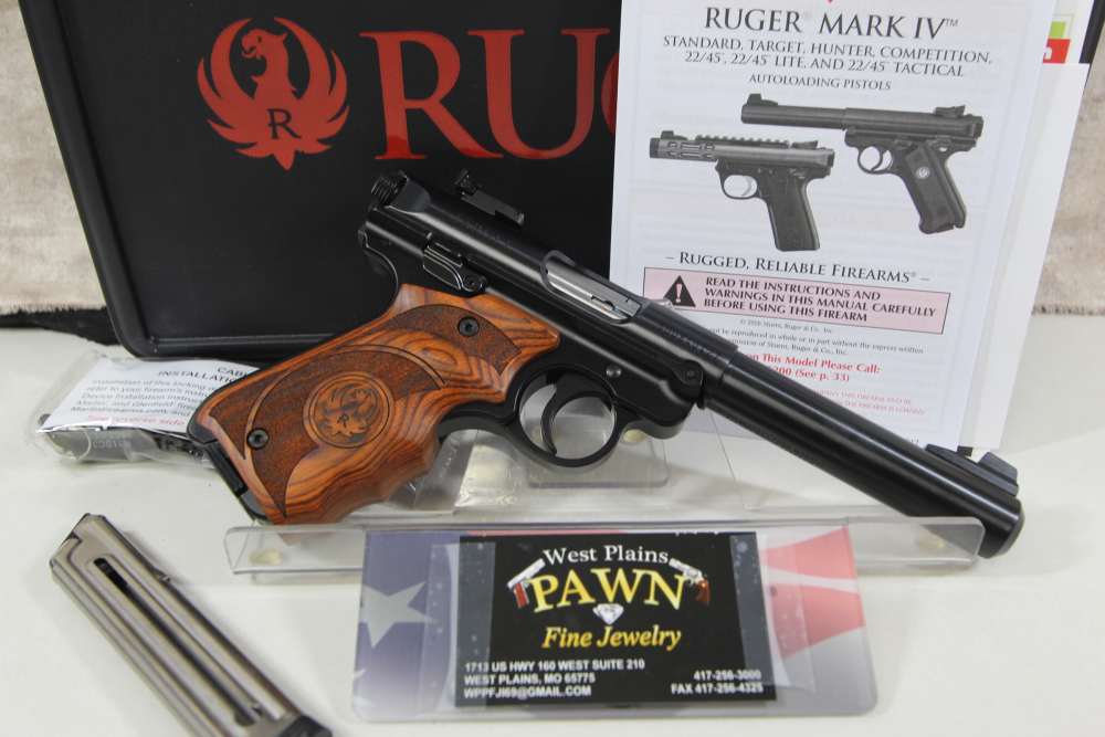 NIB RUGER MARK IV TARGET SEMI AUTO .22 LR PISTOL 5.5 10+1 40159-img-0