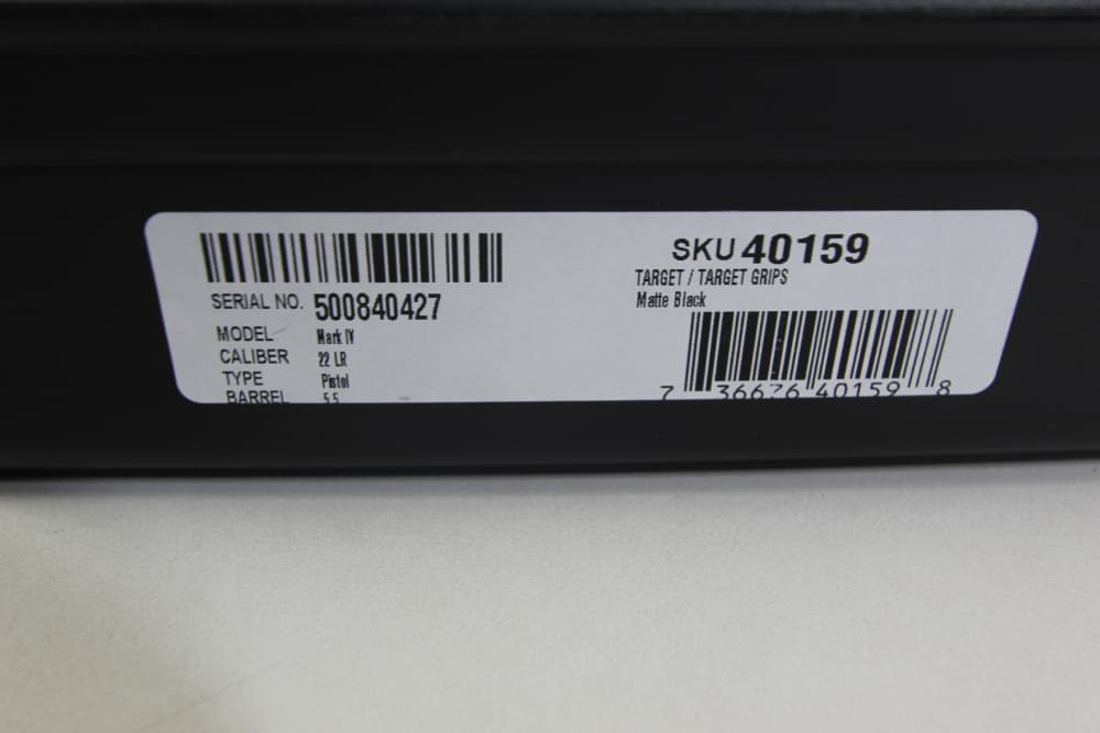 NIB RUGER MARK IV TARGET SEMI AUTO .22 LR PISTOL 5.5 10+1 40159-img-2