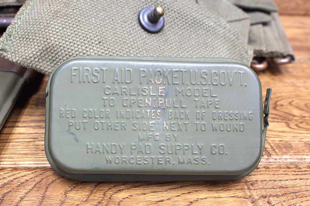 1903 Springfield rifle Cartridge Belt M 1910 with Bayonet WWII Original -img-2