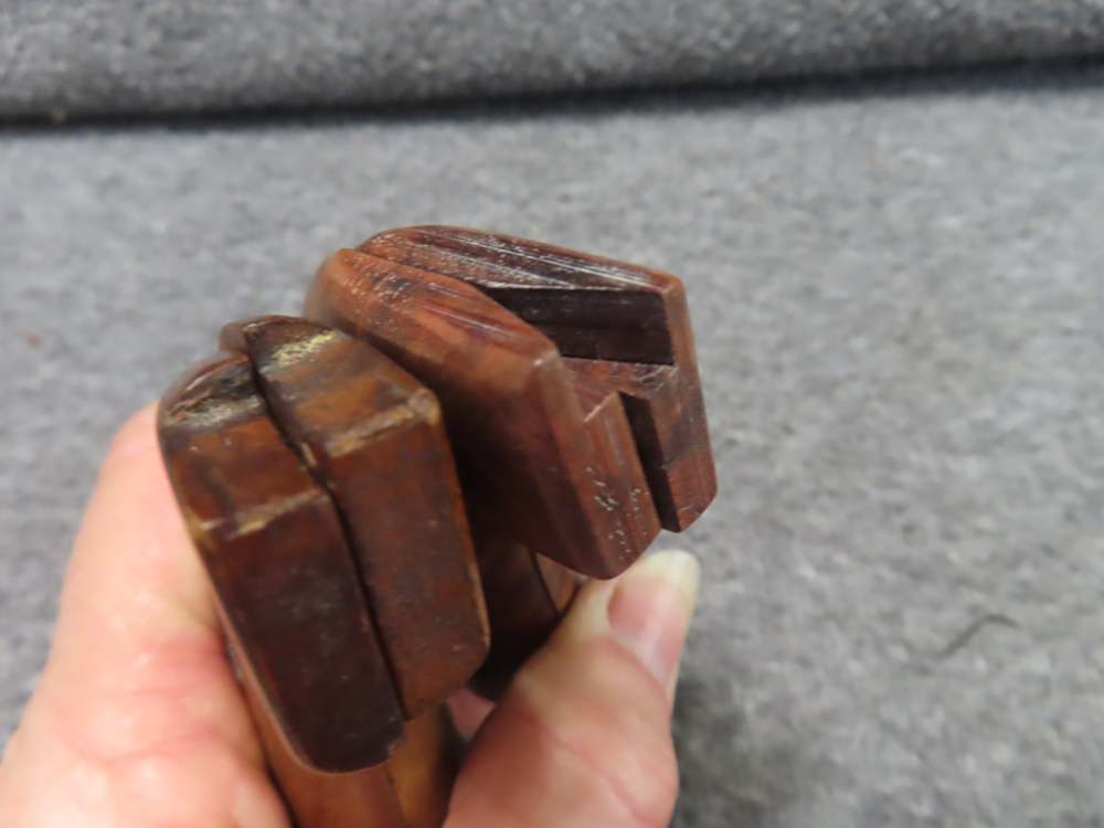 9-PAIR OF COLT SINGLE ACTION REVOLVER GRIPS OF WALNUT AND OTHER HARDWOOD-img-4