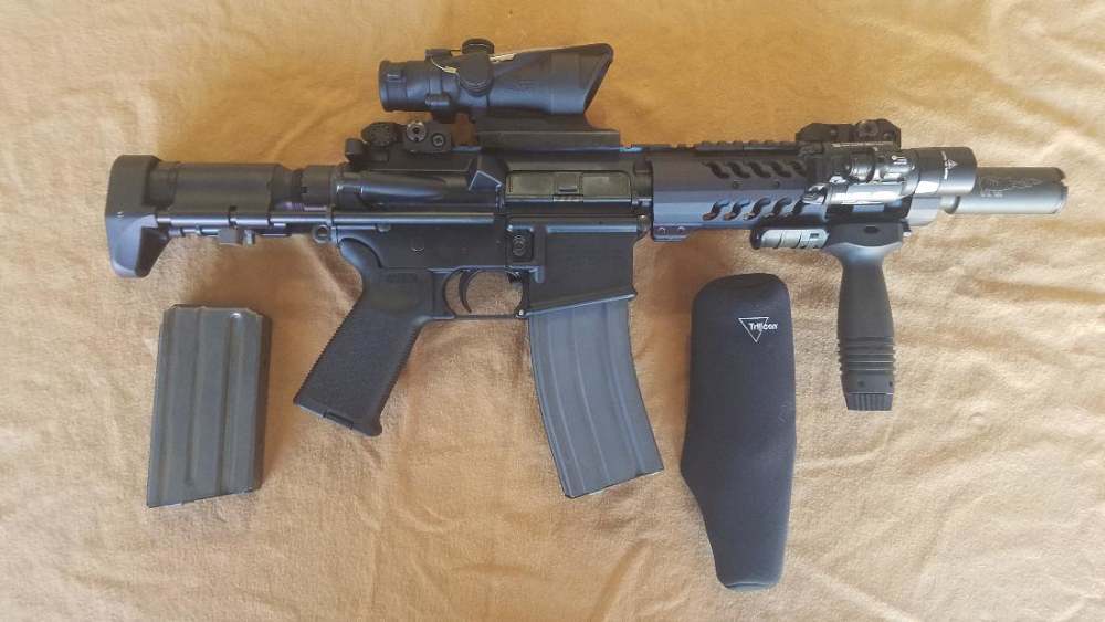 COLT M4LE 556 7" PISTON UPPER WITH HK PDW FACTORY 416 STOCK & TRJICON ACOG-img-0