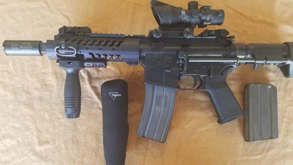 COLT M4LE 556 7" PISTON UPPER WITH HK PDW FACTORY 416 STOCK & TRJICON ACOG-img-1