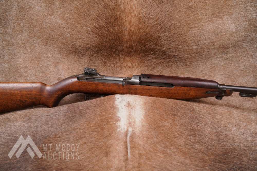 WWII IBM M1 Carbine .30 Cal 18” Semi Auto Rifle AO Receiver 1944 C&R-img-0