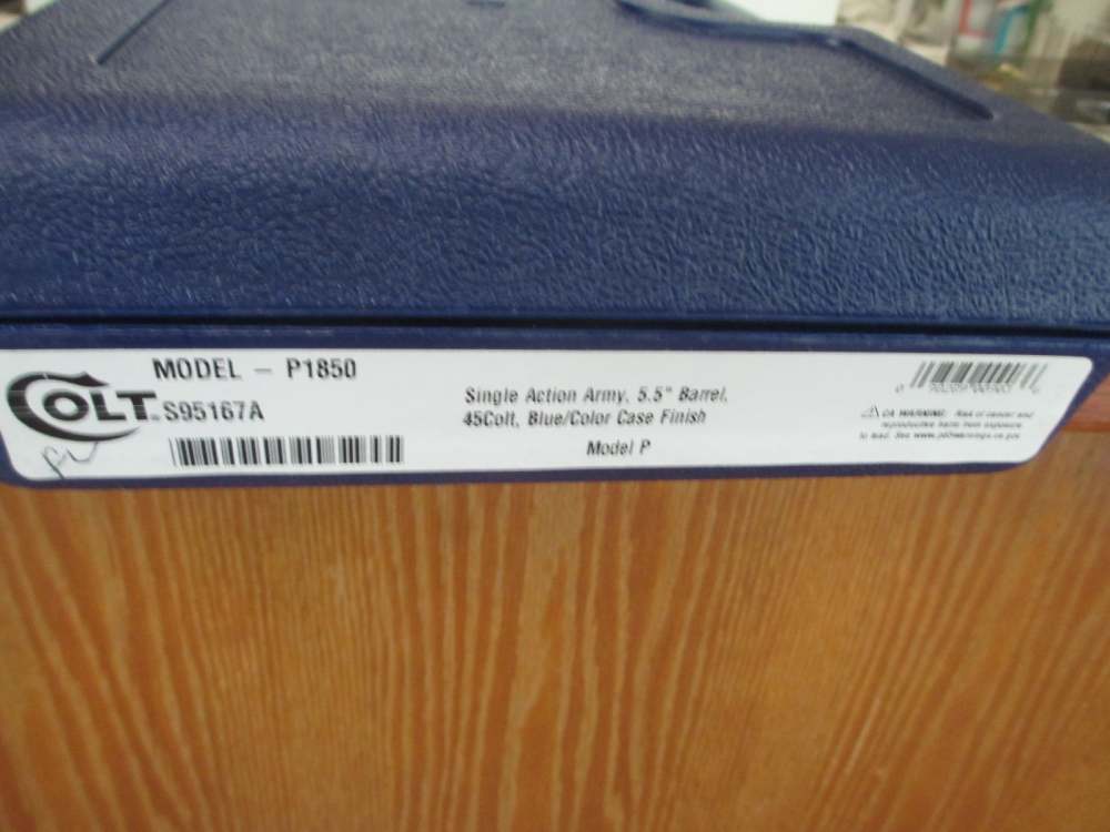 Colt P1850 SAA 5.5 inches blue and case colored 45 NIB-img-5