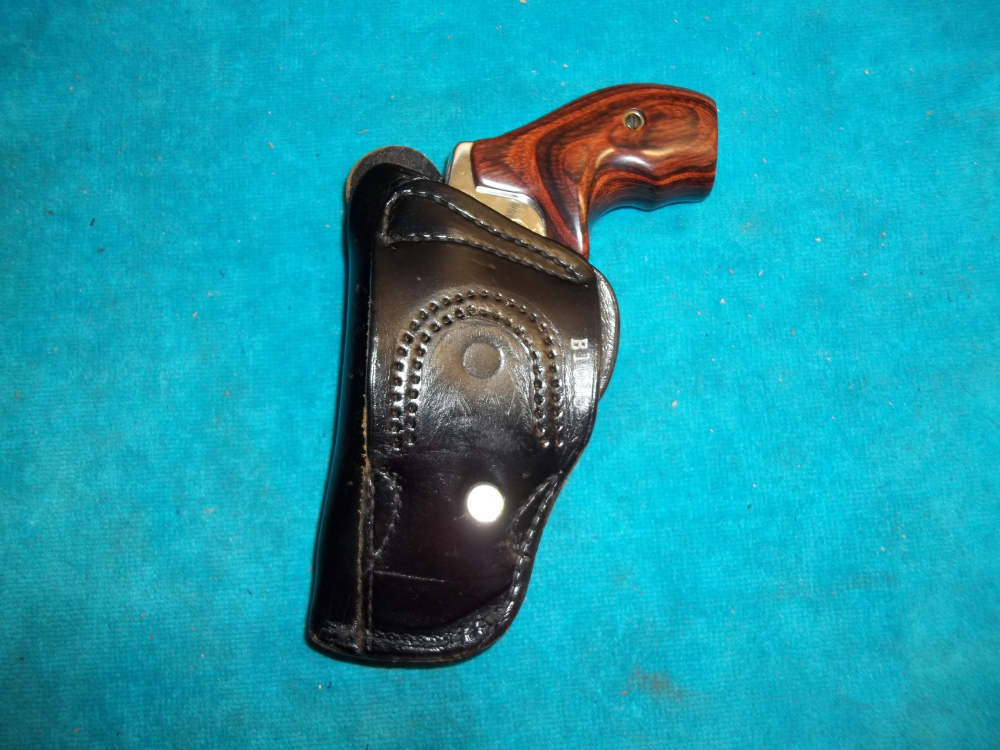 Vintage Bucheimer R/H CROSSDRAW Holster Smith Wesson 36 642 Taurus 327FM 85-img-4