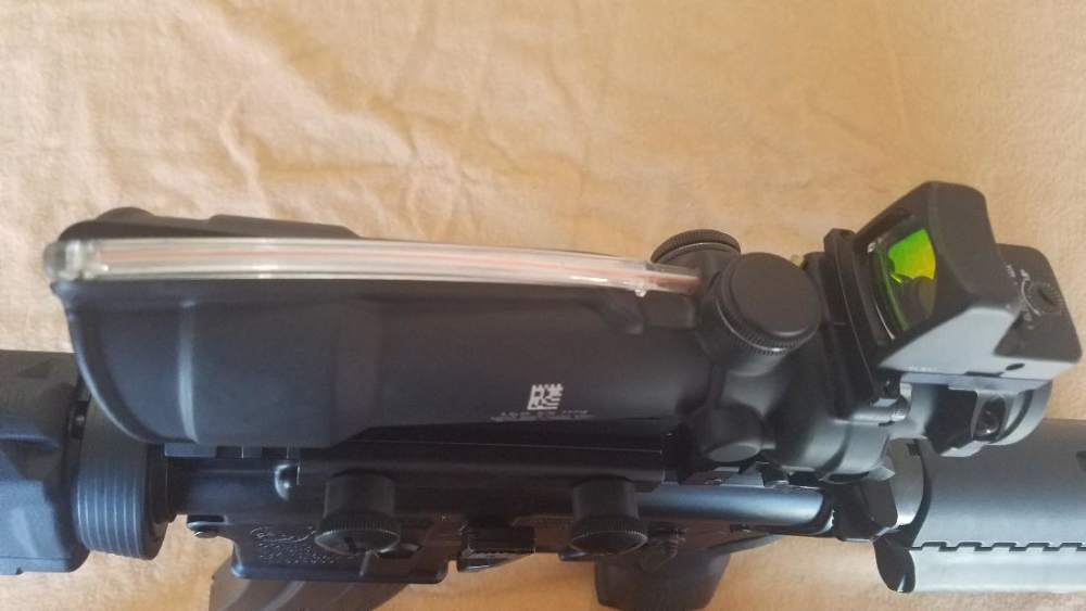 COLT SBR LE MARKED M4LE 556 WITH 10.5" PISTON UPPER & TRIJICON ACOG SCOPE-img-9