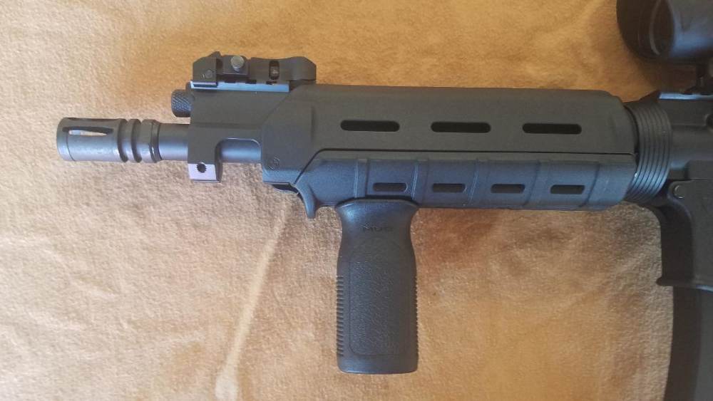 COLT SBR LE MARKED M4LE 556 WITH 10.5" PISTON UPPER & TRIJICON ACOG SCOPE-img-4