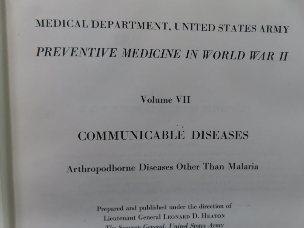 US ARMY REPORT-PREVENTIVE MEDICINE IN WWII VOL. VII COMMUINCABLE DISEASES-img-1
