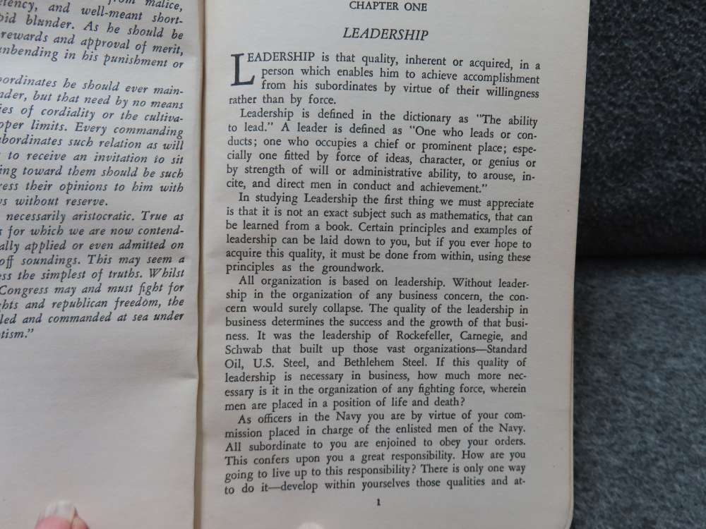 1939 DATED NAVAL LEADERSHIP WITH SOME HINTS TO JUNIOR OFFICERS & OTHERS-img-8