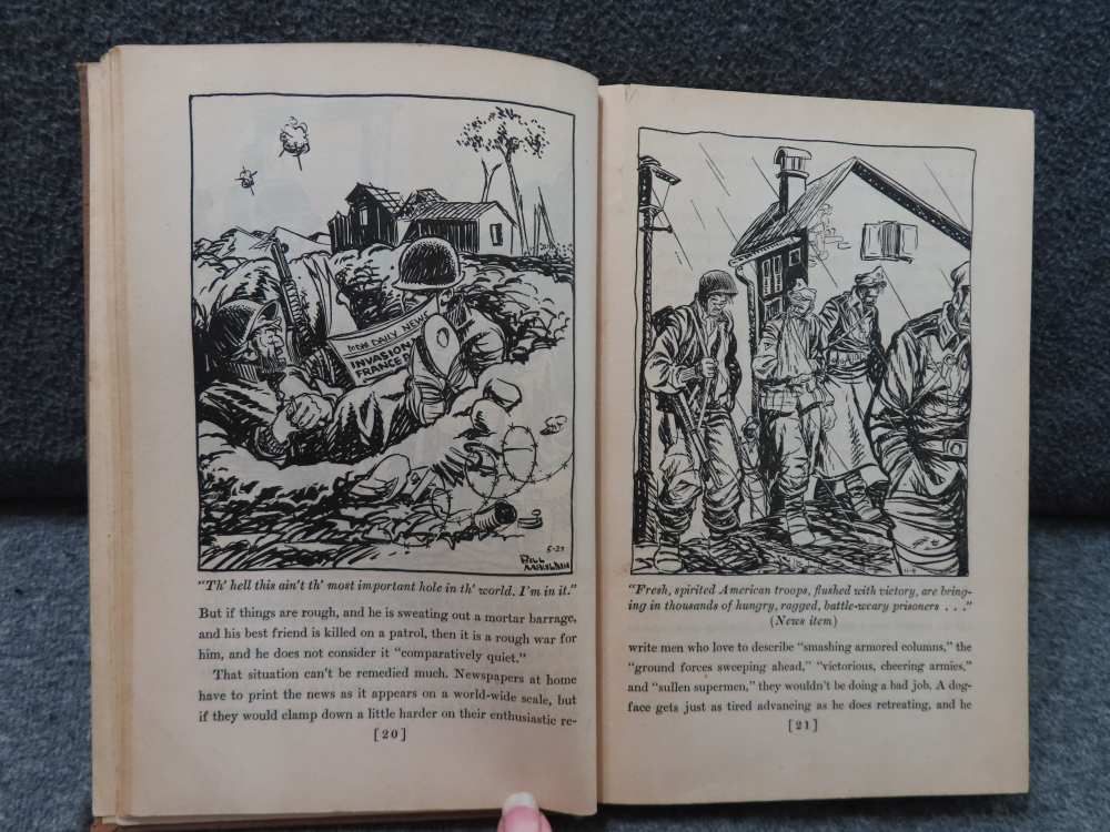 ORIGINAL WWII 1945 DATED COPY OF "UP FRONT" BOOK WRITTEN BY BILL MAULDIN-img-8