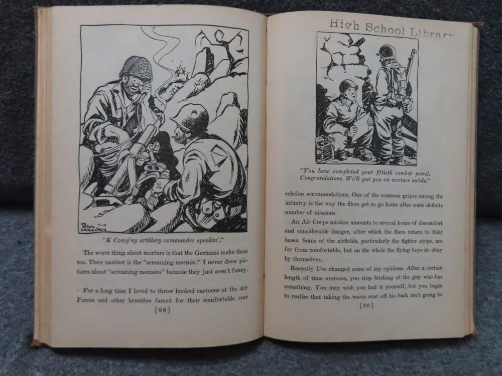 ORIGINAL WWII 1945 DATED COPY OF "UP FRONT" BOOK WRITTEN BY BILL MAULDIN-img-13
