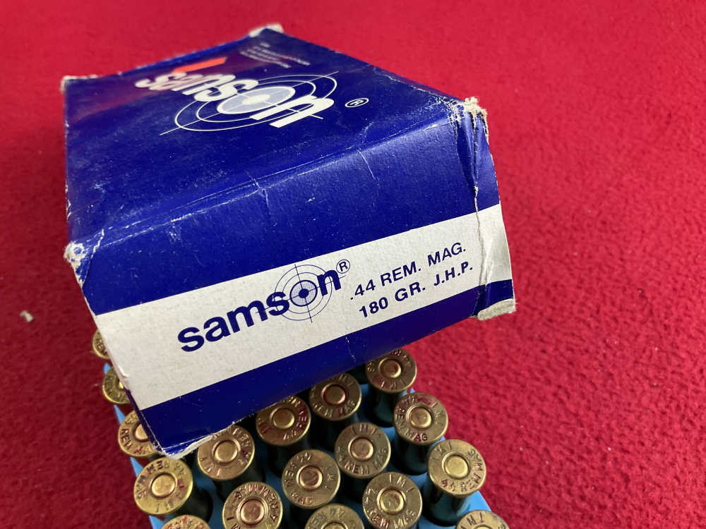 Vintage SAMSON 44 mag ammo box partial 44 magnum ammunition IMI ISRAEL -img-5